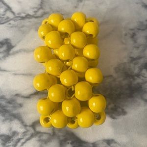 Yellow wood bracelet